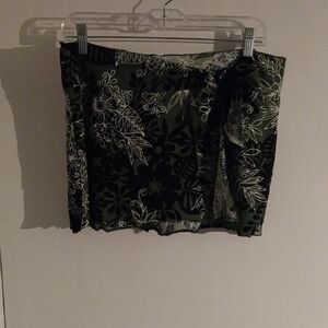 Catalina Green and Black Mini Sarong Night Out